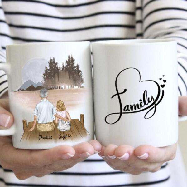 Grandpa with Grandchild - Personalized Mug