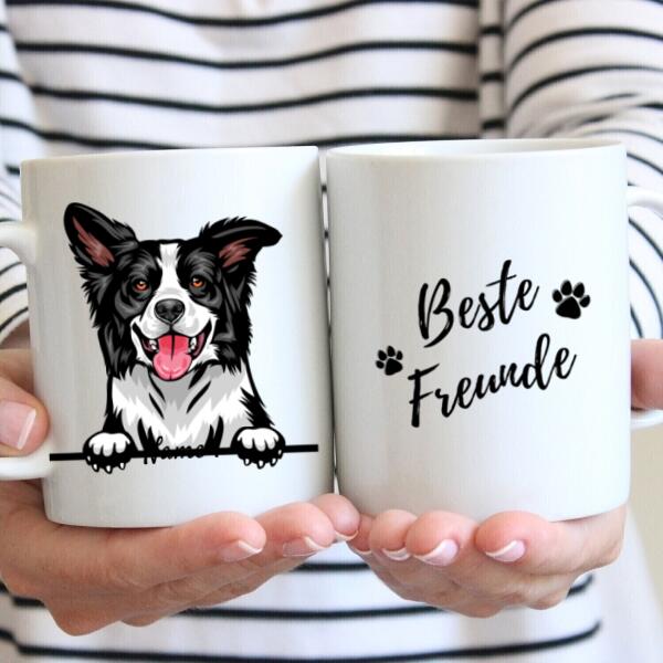 Dog Lover - Personalized Mug (1-4 Dogs)