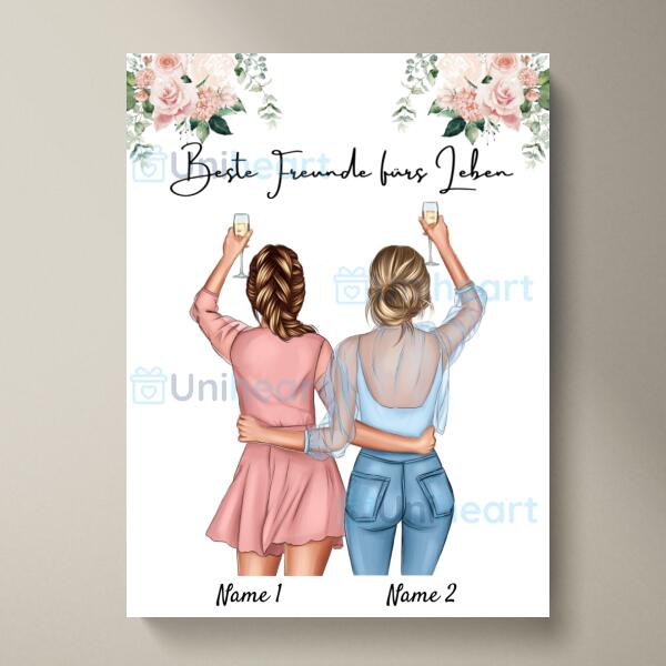 Best Friends - Personalized Poster