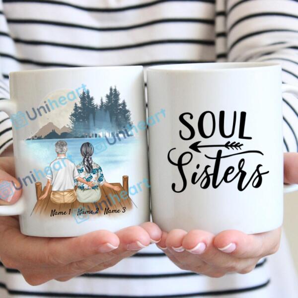 Grandparents with Grandchildren (1-2 Children) - Personalized Mug