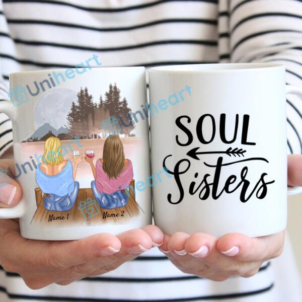 Best Friends with Drinks - Personalized Mug (2-4 Persons)